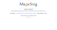 Desktop Screenshot of magicsing.us