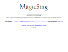 Tablet Screenshot of magicsing.us